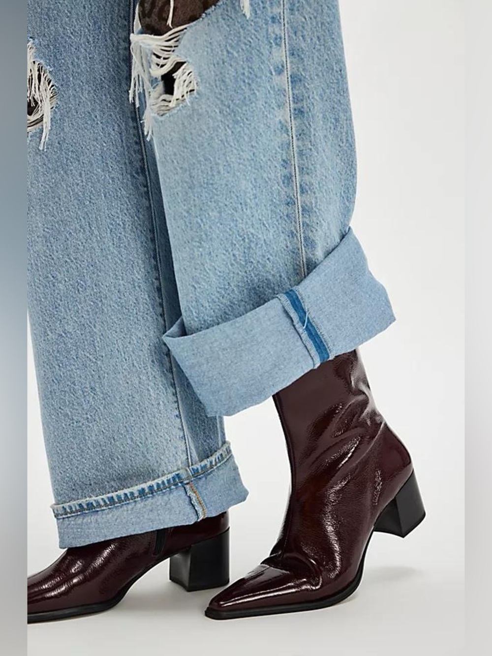 VAGABOND SHOEMAKERS GISELLE CHERRY RED PATENT ANKLE BOOTS 39 9